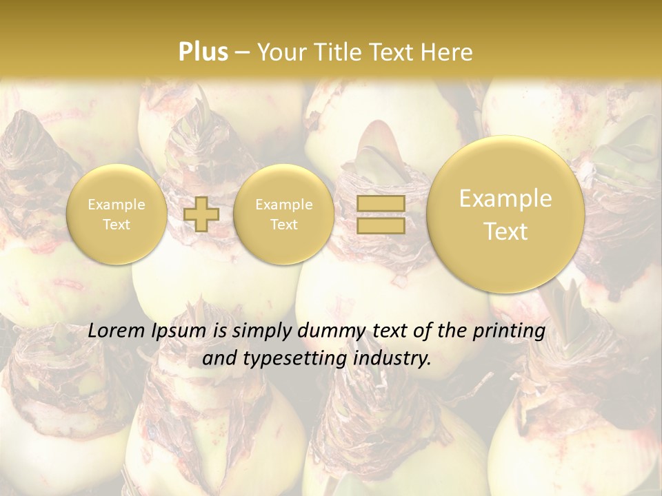 A Bunch Of Onions Sitting On Top Of A Table PowerPoint Template