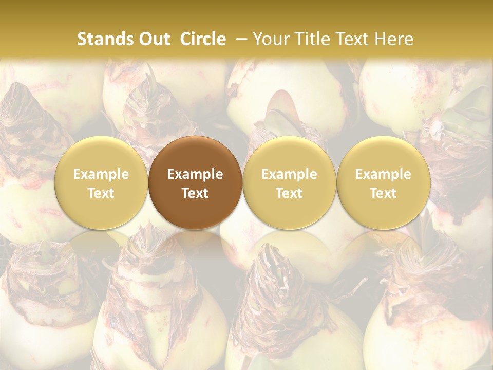 A Bunch Of Onions Sitting On Top Of A Table PowerPoint Template