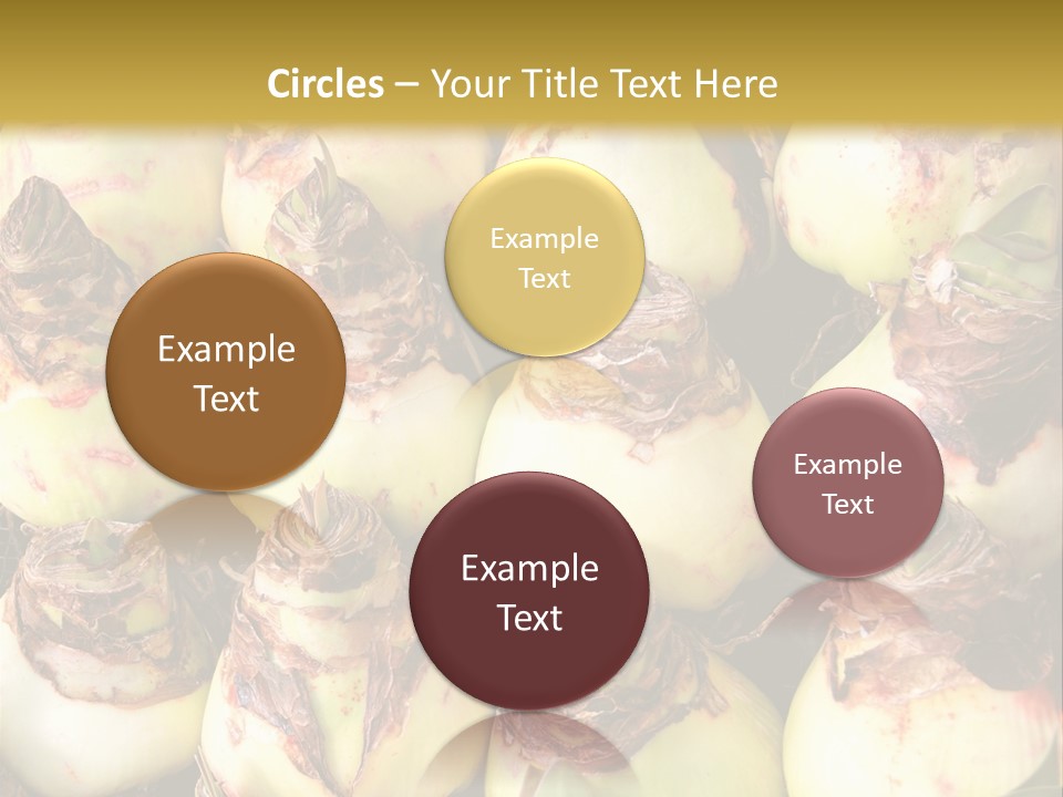A Bunch Of Onions Sitting On Top Of A Table PowerPoint Template