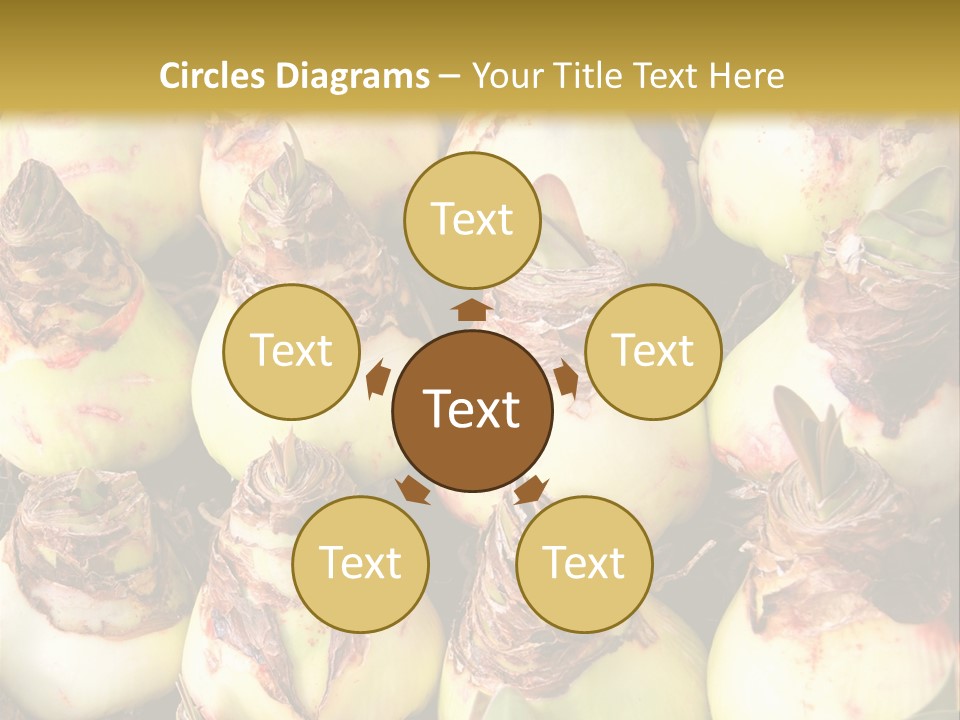 A Bunch Of Onions Sitting On Top Of A Table PowerPoint Template