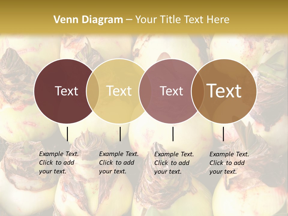 A Bunch Of Onions Sitting On Top Of A Table PowerPoint Template