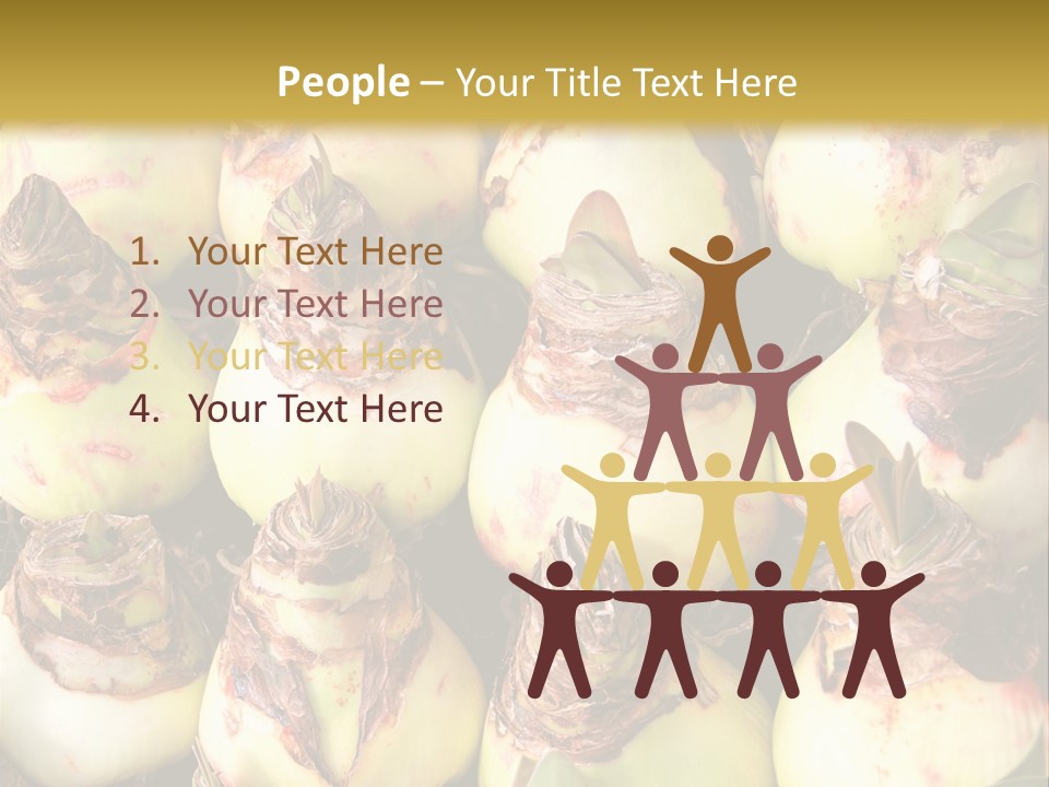 A Bunch Of Onions Sitting On Top Of A Table PowerPoint Template