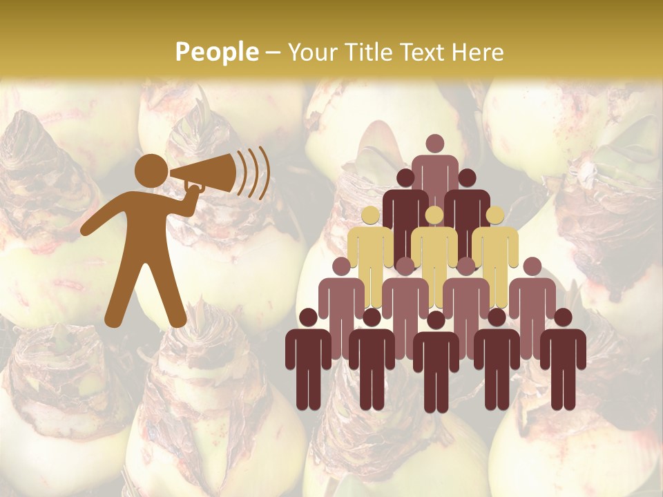 A Bunch Of Onions Sitting On Top Of A Table PowerPoint Template