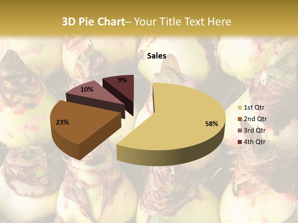 A Bunch Of Onions Sitting On Top Of A Table PowerPoint Template