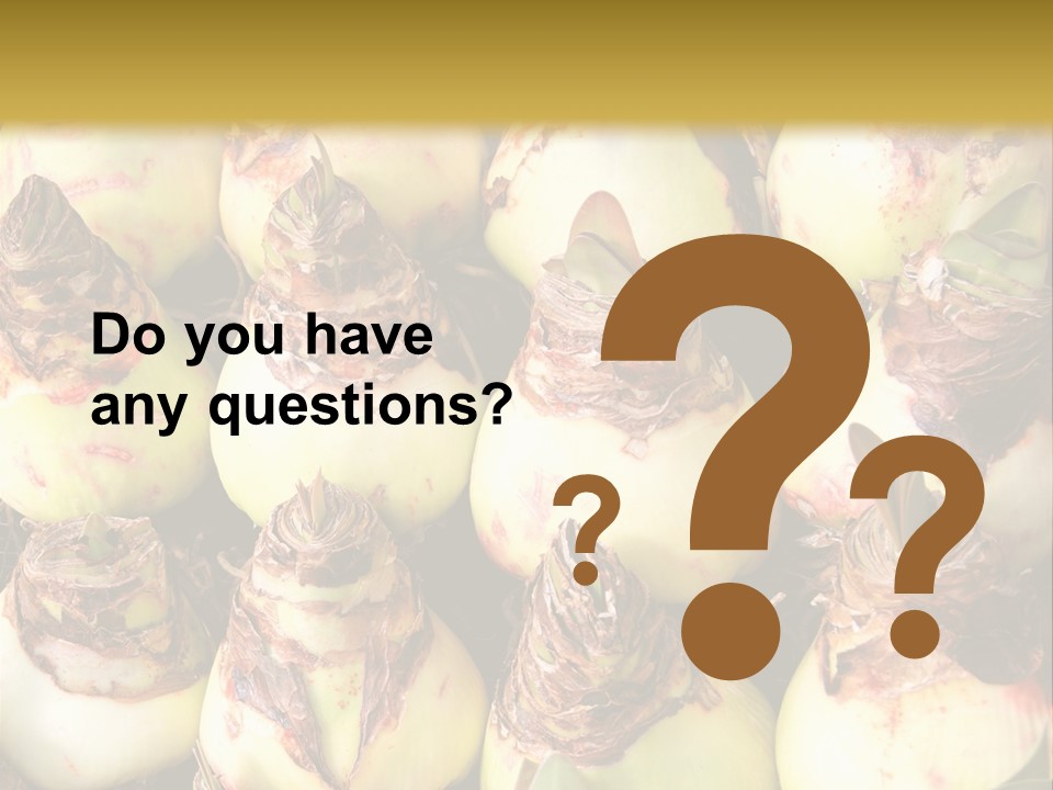 A Bunch Of Onions Sitting On Top Of A Table PowerPoint Template