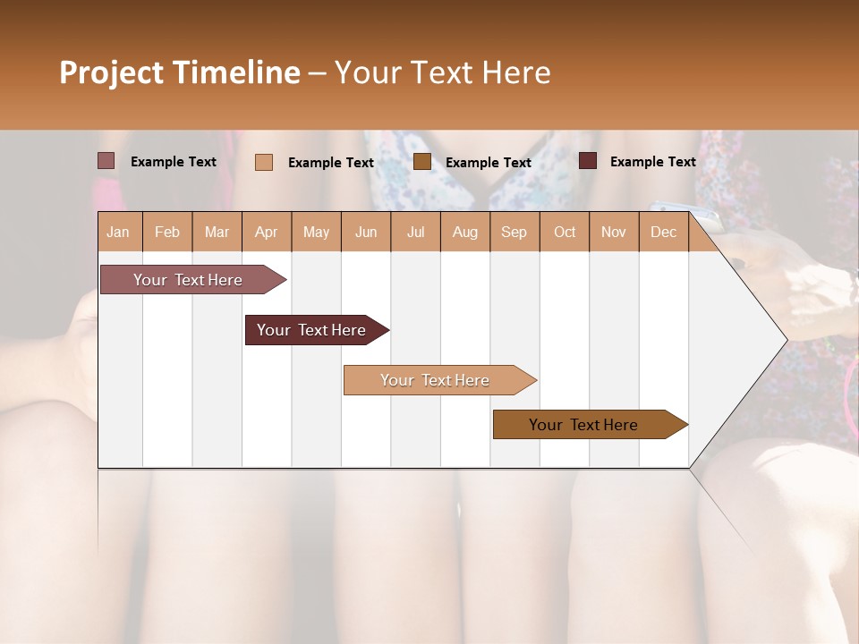 A Group Of Women Sitting Next To Each Other Holding Cell Phones PowerPoint Template