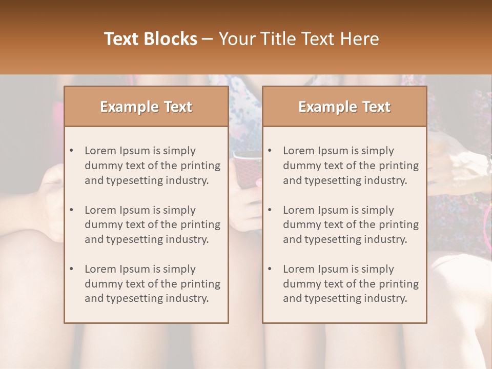 A Group Of Women Sitting Next To Each Other Holding Cell Phones PowerPoint Template
