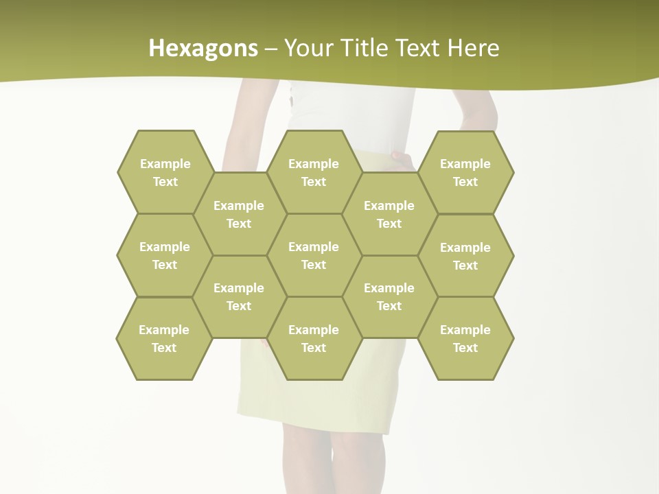 A Woman In A Yellow Skirt Is Posing For A Picture PowerPoint Template