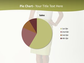 A Woman In A Yellow Skirt Is Posing For A Picture PowerPoint Template