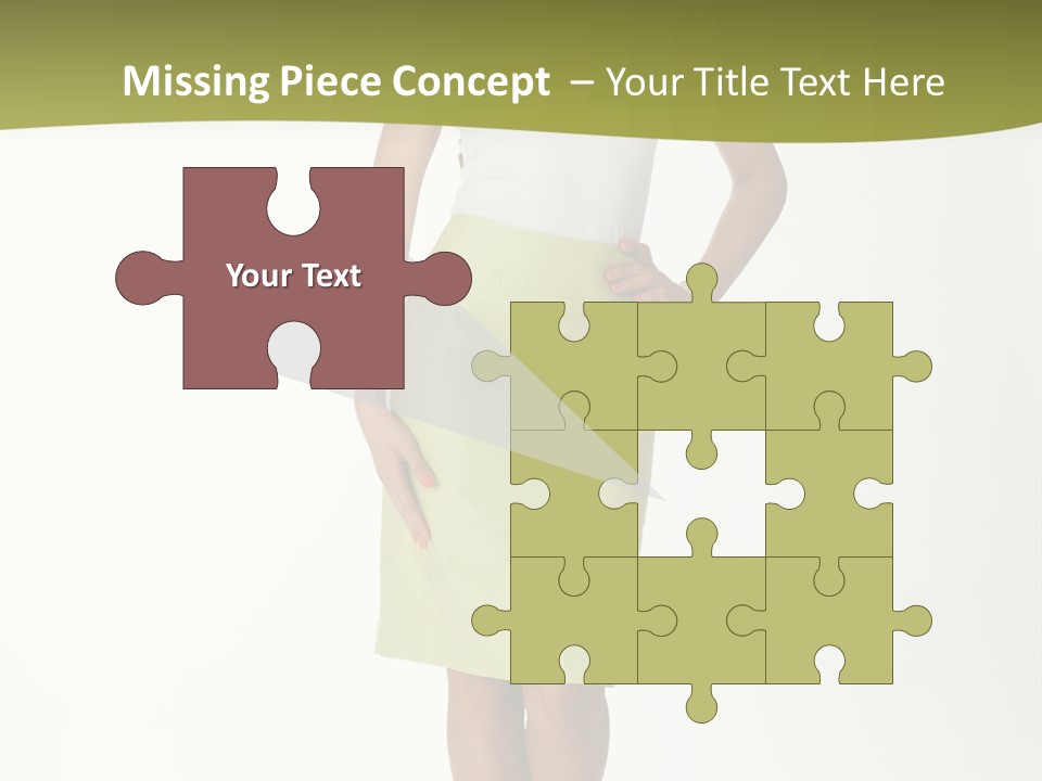 A Woman In A Yellow Skirt Is Posing For A Picture PowerPoint Template