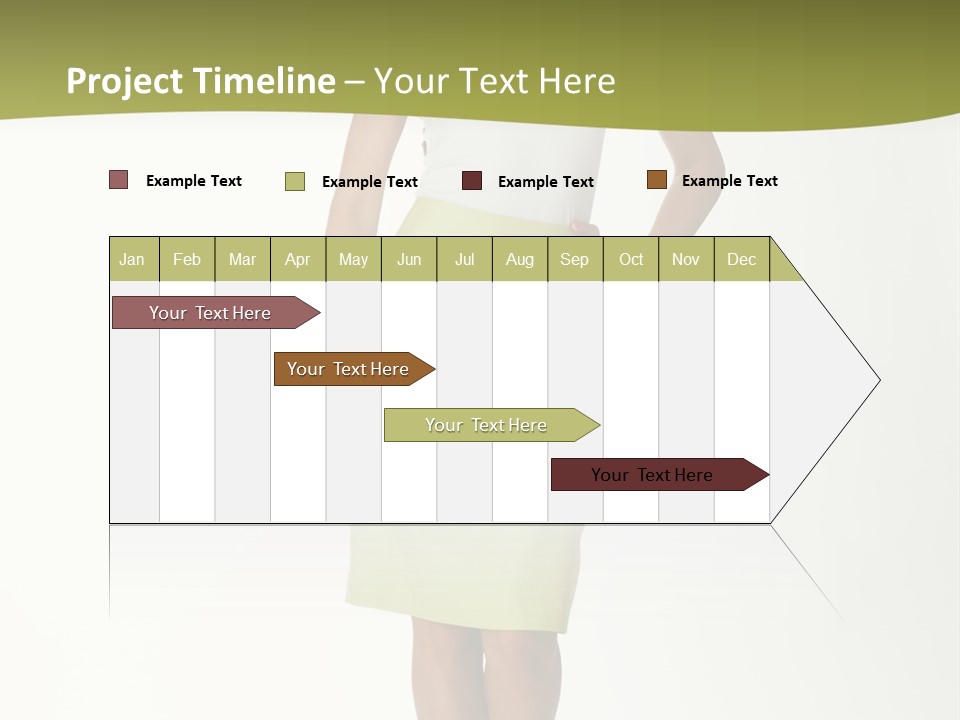 A Woman In A Yellow Skirt Is Posing For A Picture PowerPoint Template