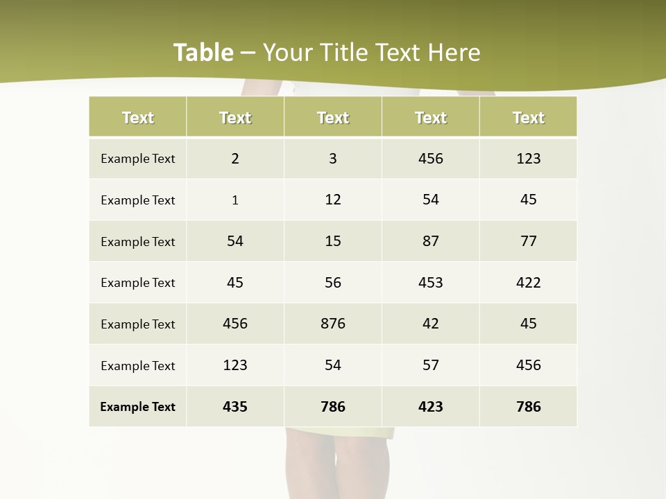 A Woman In A Yellow Skirt Is Posing For A Picture PowerPoint Template