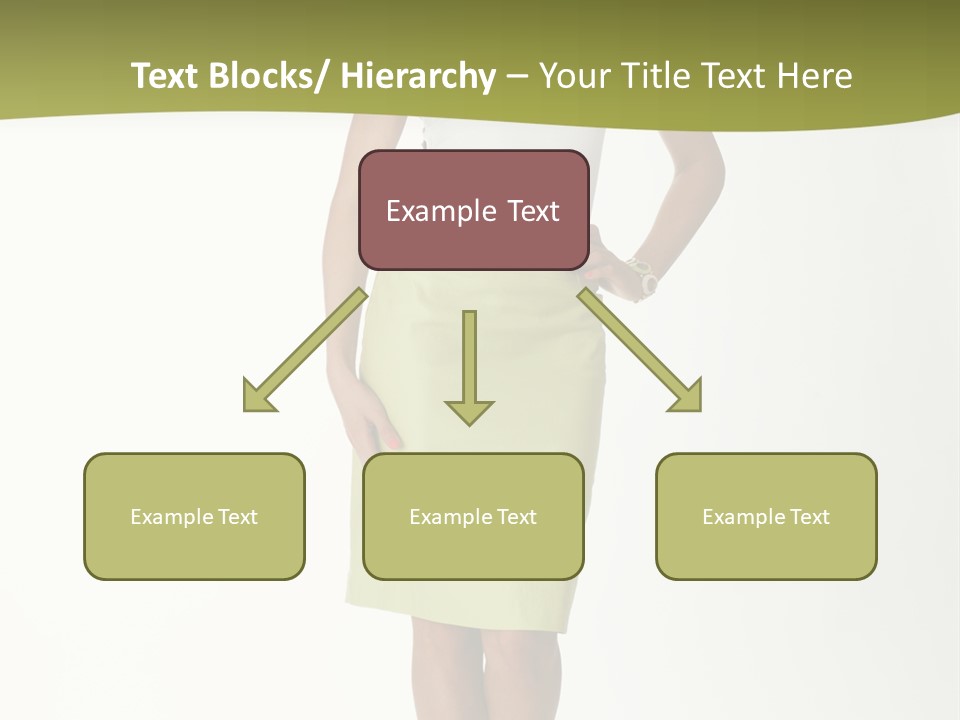 A Woman In A Yellow Skirt Is Posing For A Picture PowerPoint Template