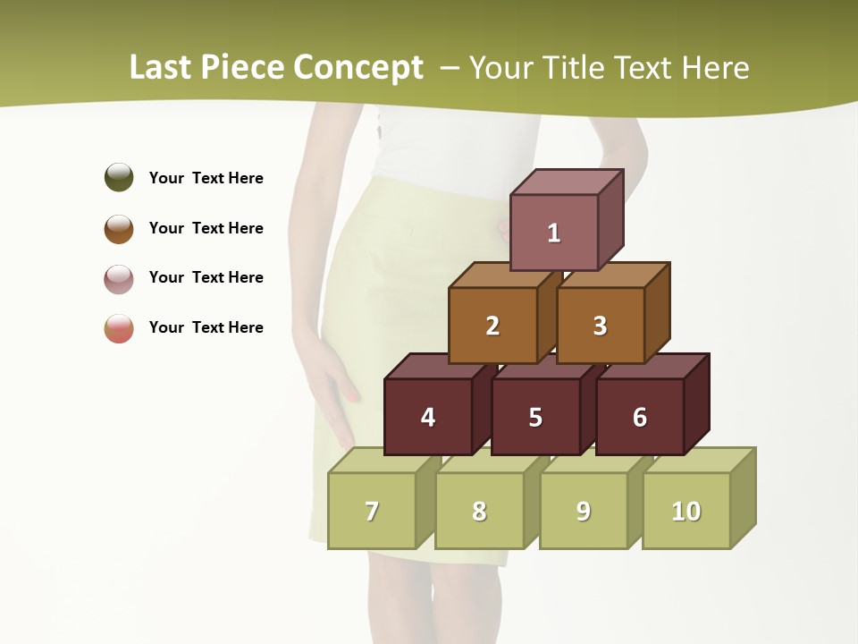 A Woman In A Yellow Skirt Is Posing For A Picture PowerPoint Template