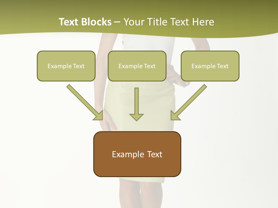 A Woman In A Yellow Skirt Is Posing For A Picture PowerPoint Template