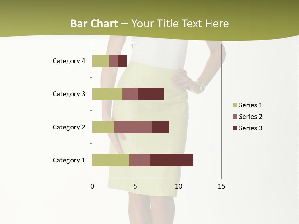 A Woman In A Yellow Skirt Is Posing For A Picture PowerPoint Template