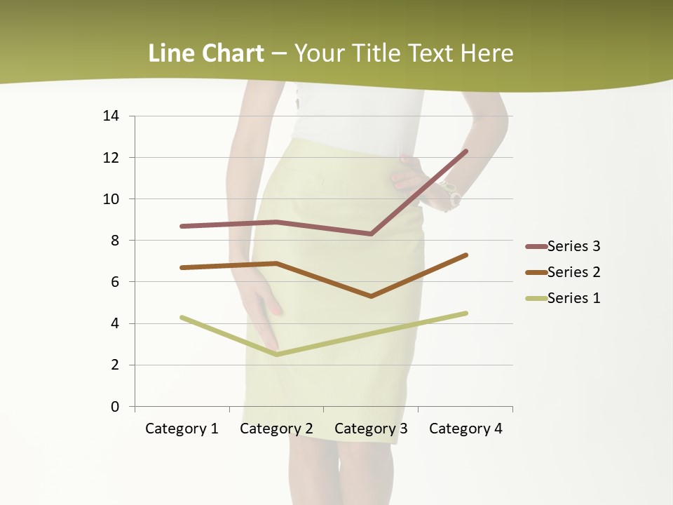 A Woman In A Yellow Skirt Is Posing For A Picture PowerPoint Template