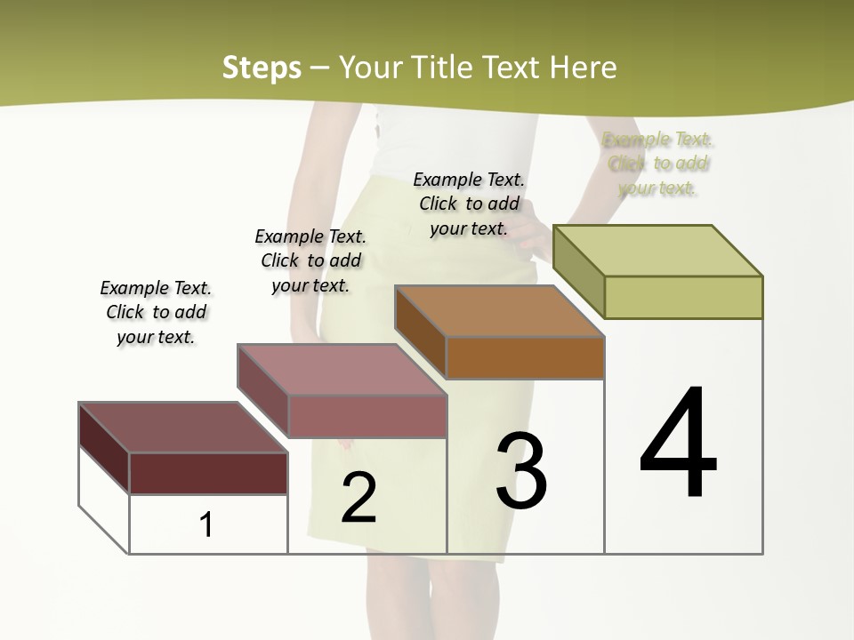 A Woman In A Yellow Skirt Is Posing For A Picture PowerPoint Template