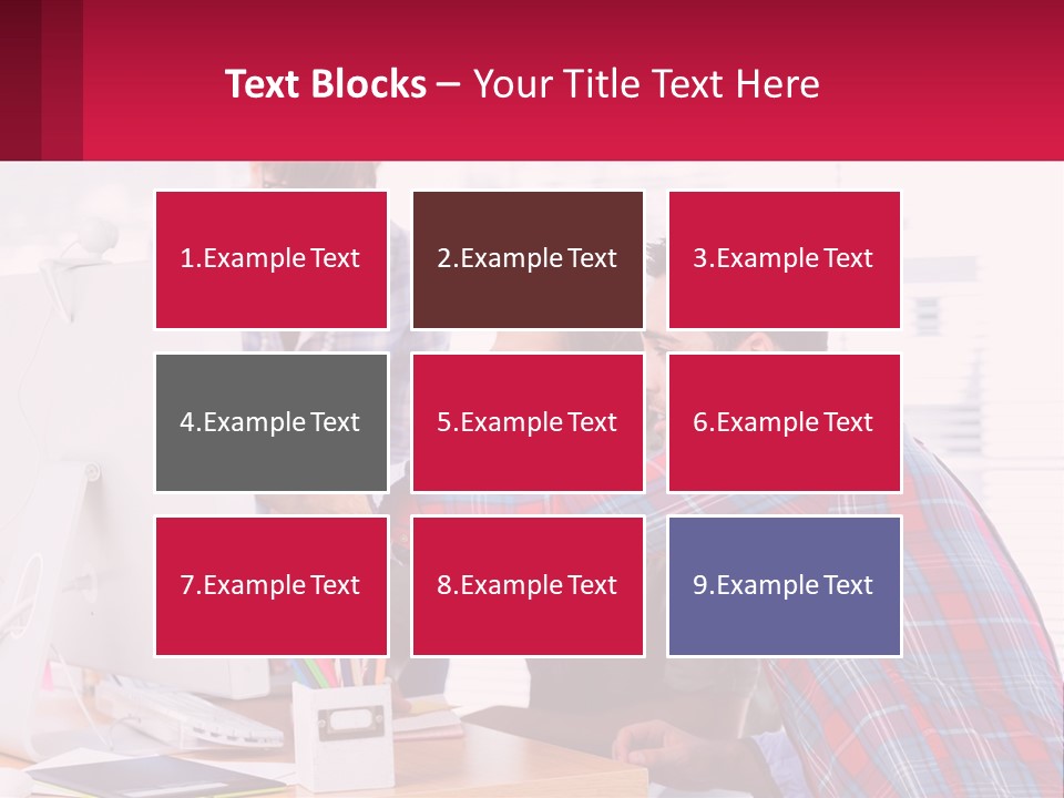 A Group Of People Looking At A Computer Screen PowerPoint Template