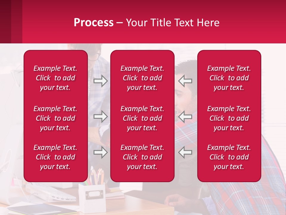 A Group Of People Looking At A Computer Screen PowerPoint Template