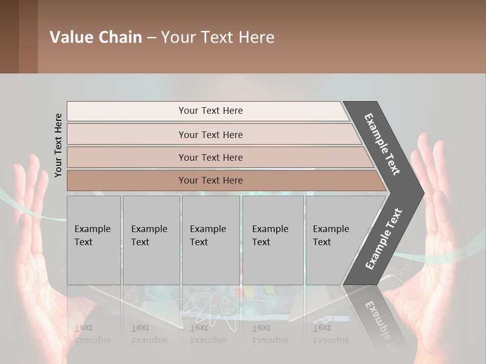 A Person Holding A Laptop In Their Hands PowerPoint Template