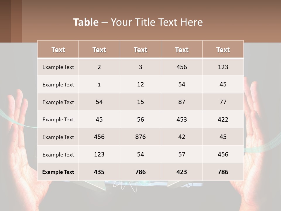 A Person Holding A Laptop In Their Hands PowerPoint Template