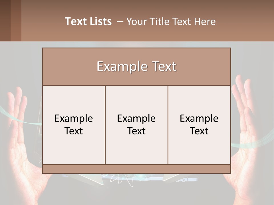 A Person Holding A Laptop In Their Hands PowerPoint Template