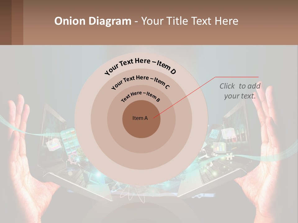 A Person Holding A Laptop In Their Hands PowerPoint Template
