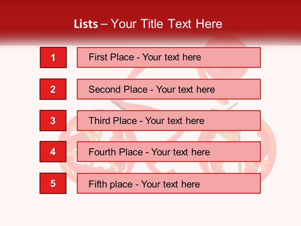 A Picture Of A Tomato And A Slice Of Tomato On A White Background PowerPoint Template