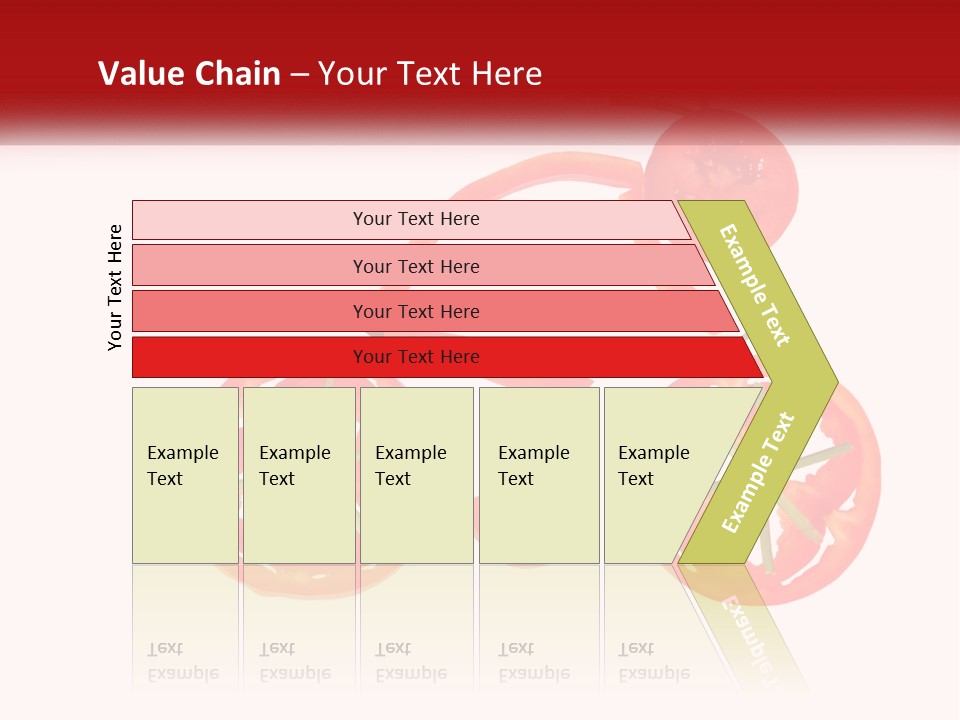 A Picture Of A Tomato And A Slice Of Tomato On A White Background PowerPoint Template