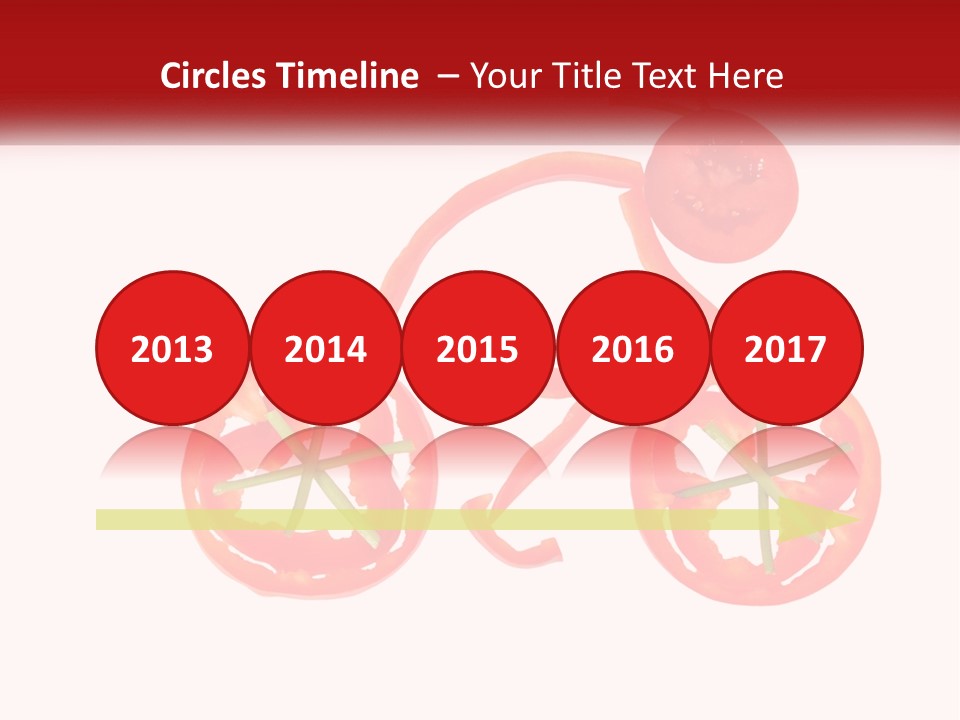 A Picture Of A Tomato And A Slice Of Tomato On A White Background PowerPoint Template