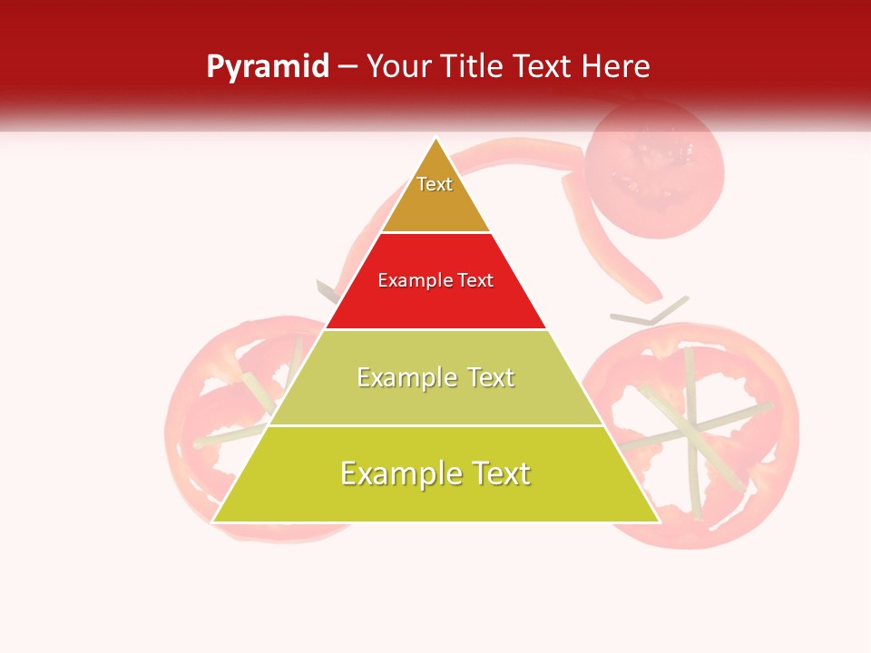 A Picture Of A Tomato And A Slice Of Tomato On A White Background PowerPoint Template