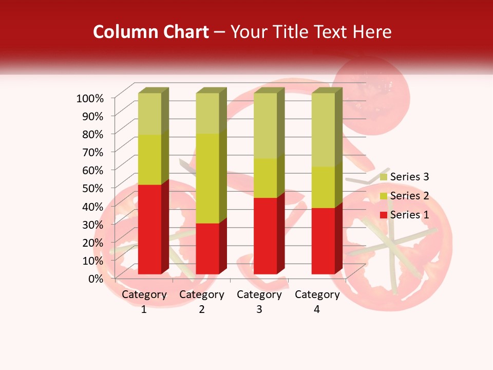 A Picture Of A Tomato And A Slice Of Tomato On A White Background PowerPoint Template