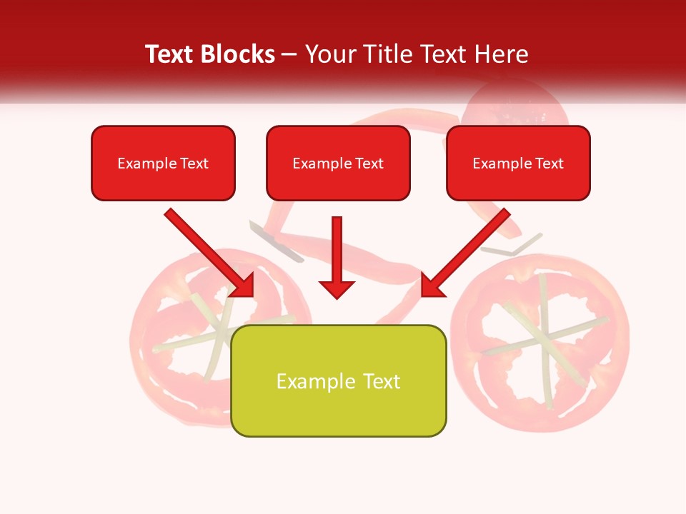 A Picture Of A Tomato And A Slice Of Tomato On A White Background PowerPoint Template
