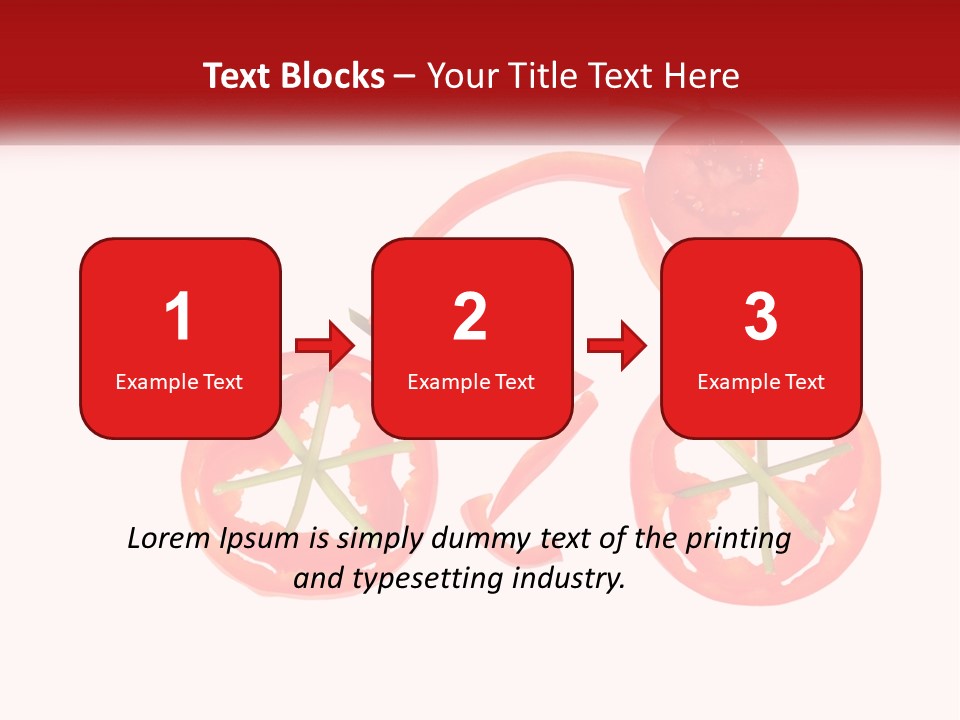 A Picture Of A Tomato And A Slice Of Tomato On A White Background PowerPoint Template