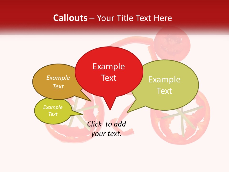 A Picture Of A Tomato And A Slice Of Tomato On A White Background PowerPoint Template