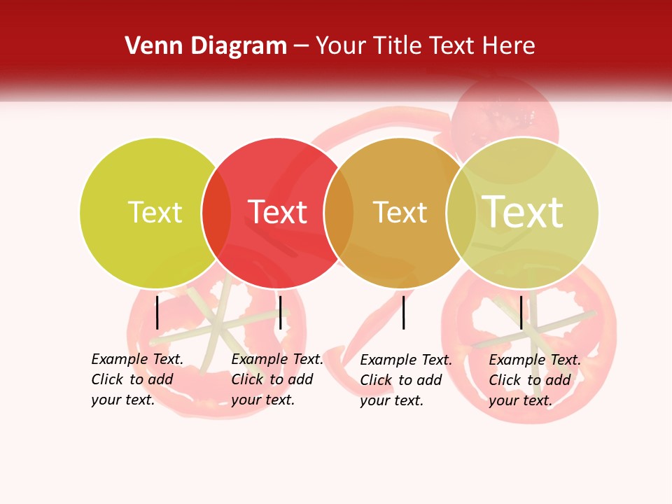A Picture Of A Tomato And A Slice Of Tomato On A White Background PowerPoint Template