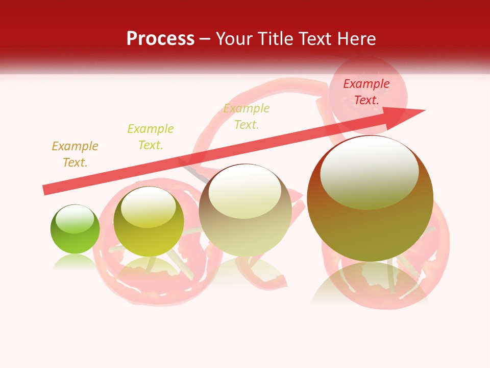 A Picture Of A Tomato And A Slice Of Tomato On A White Background PowerPoint Template