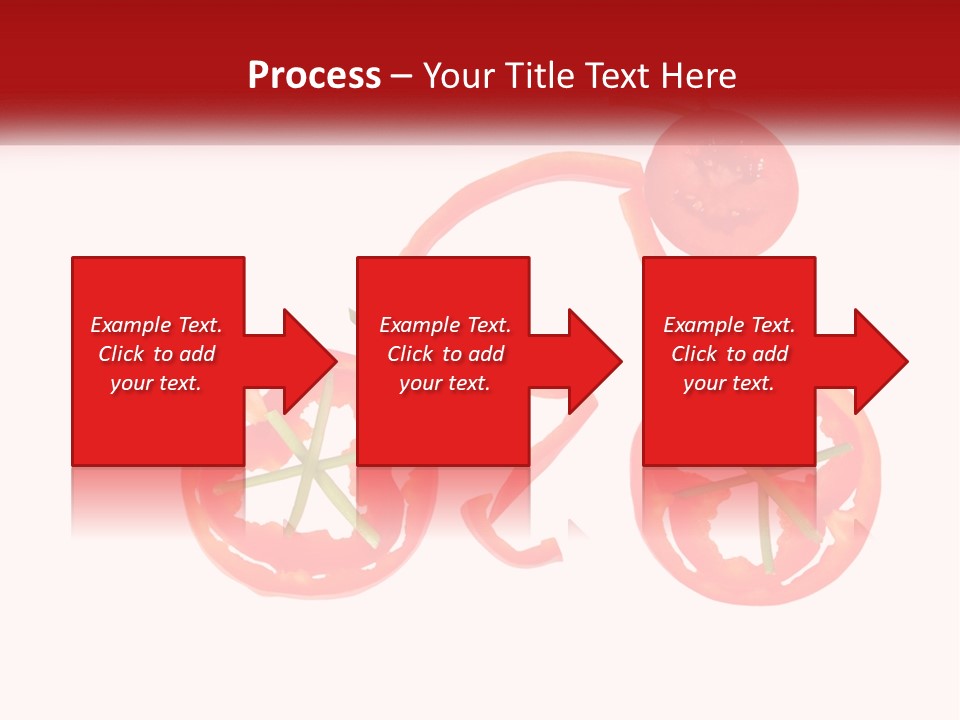 A Picture Of A Tomato And A Slice Of Tomato On A White Background PowerPoint Template