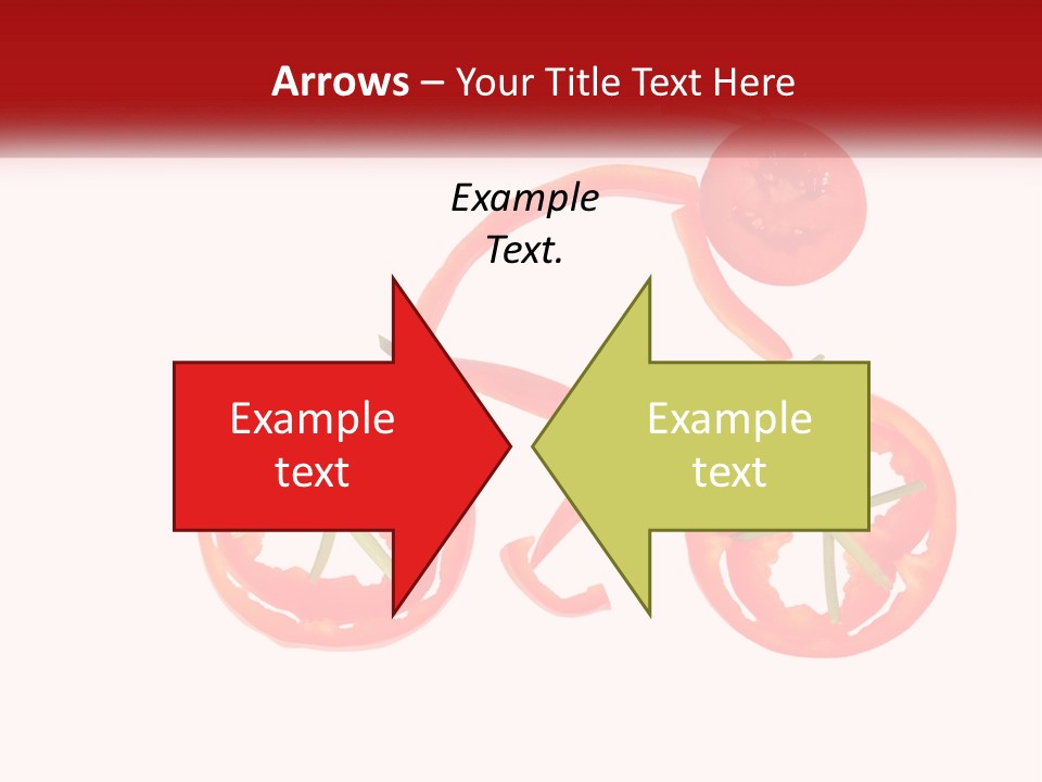 A Picture Of A Tomato And A Slice Of Tomato On A White Background PowerPoint Template