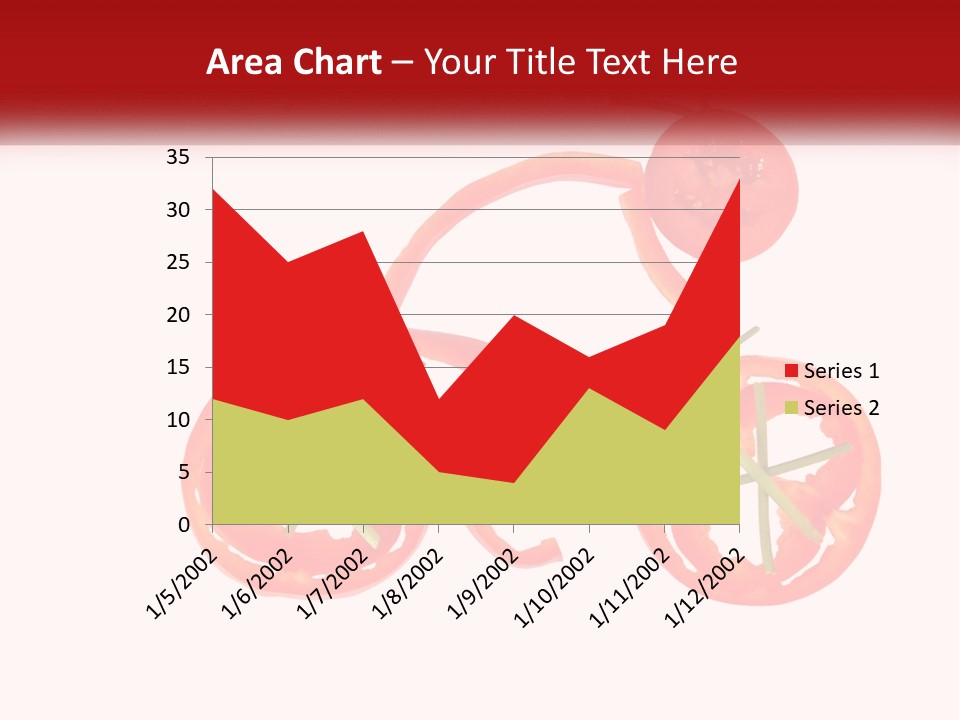 A Picture Of A Tomato And A Slice Of Tomato On A White Background PowerPoint Template