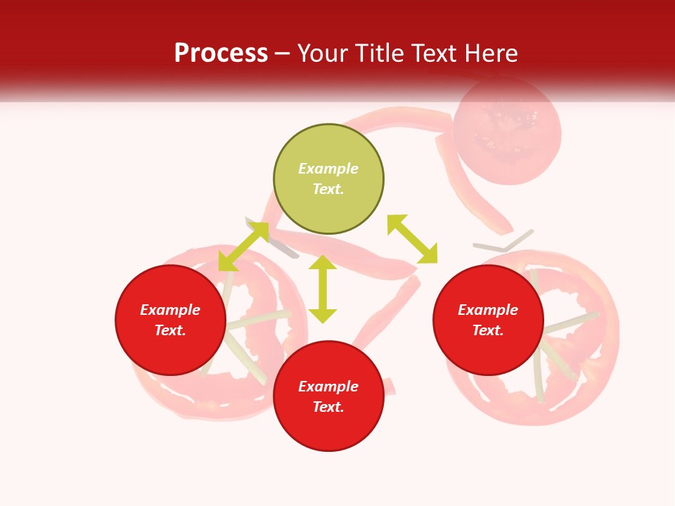 A Picture Of A Tomato And A Slice Of Tomato On A White Background PowerPoint Template