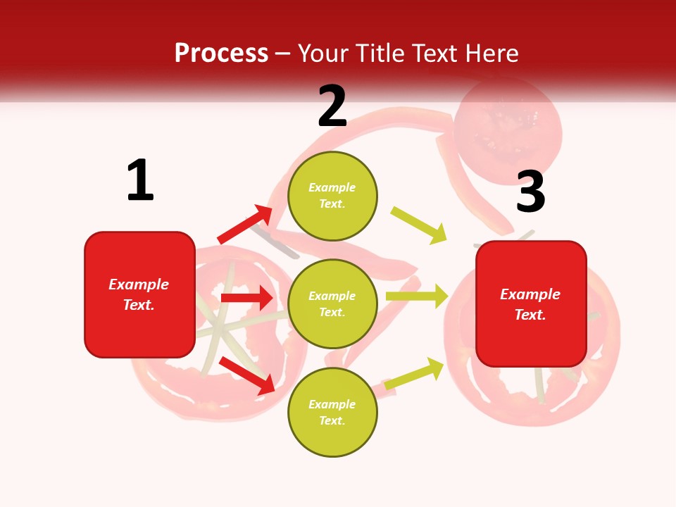 A Picture Of A Tomato And A Slice Of Tomato On A White Background PowerPoint Template