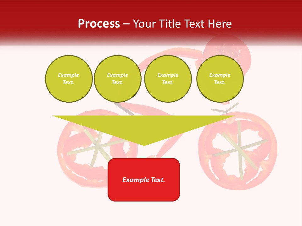 A Picture Of A Tomato And A Slice Of Tomato On A White Background PowerPoint Template