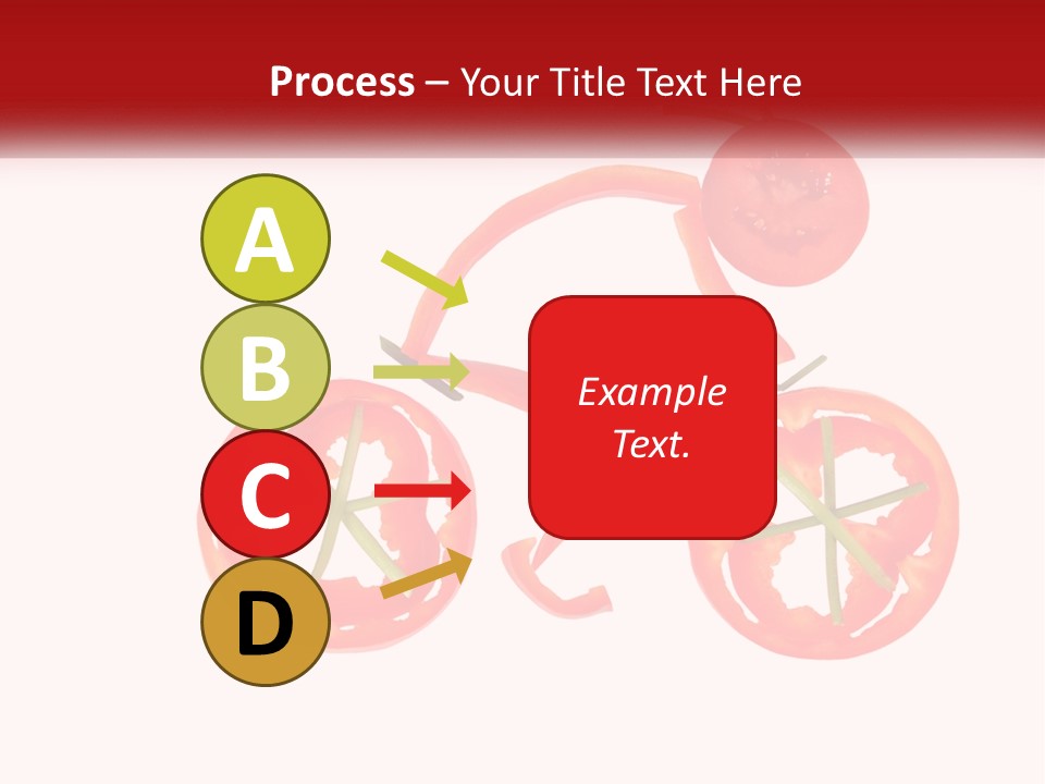 A Picture Of A Tomato And A Slice Of Tomato On A White Background PowerPoint Template