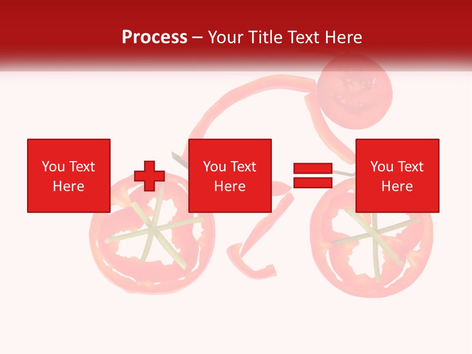 A Picture Of A Tomato And A Slice Of Tomato On A White Background PowerPoint Template