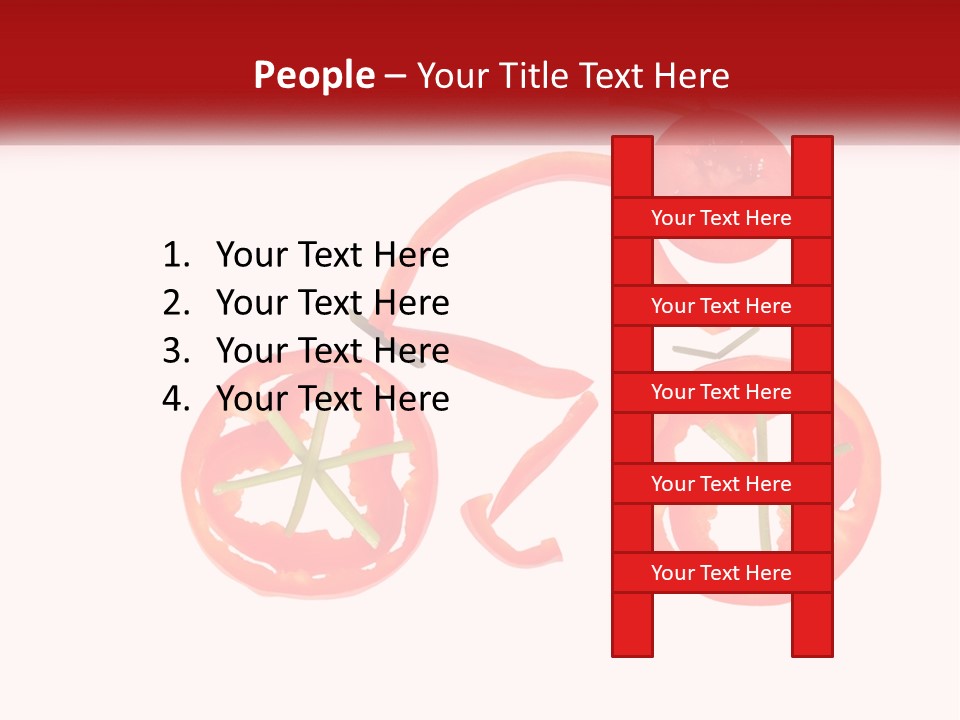 A Picture Of A Tomato And A Slice Of Tomato On A White Background PowerPoint Template