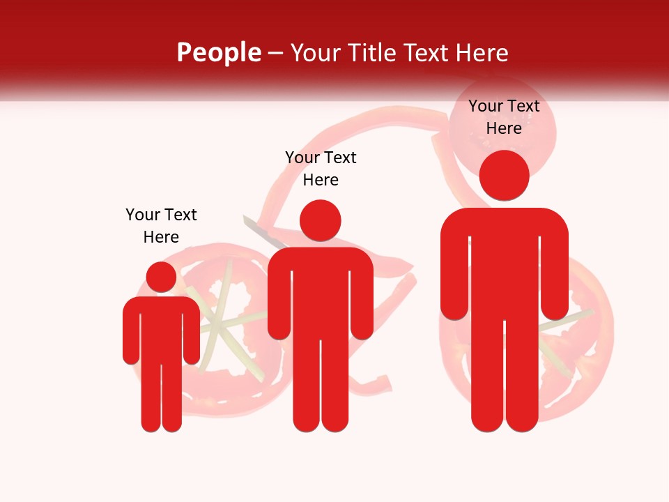 A Picture Of A Tomato And A Slice Of Tomato On A White Background PowerPoint Template