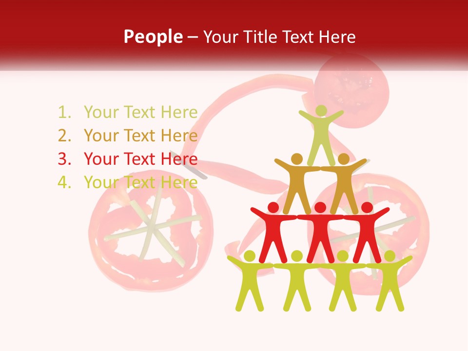 A Picture Of A Tomato And A Slice Of Tomato On A White Background PowerPoint Template