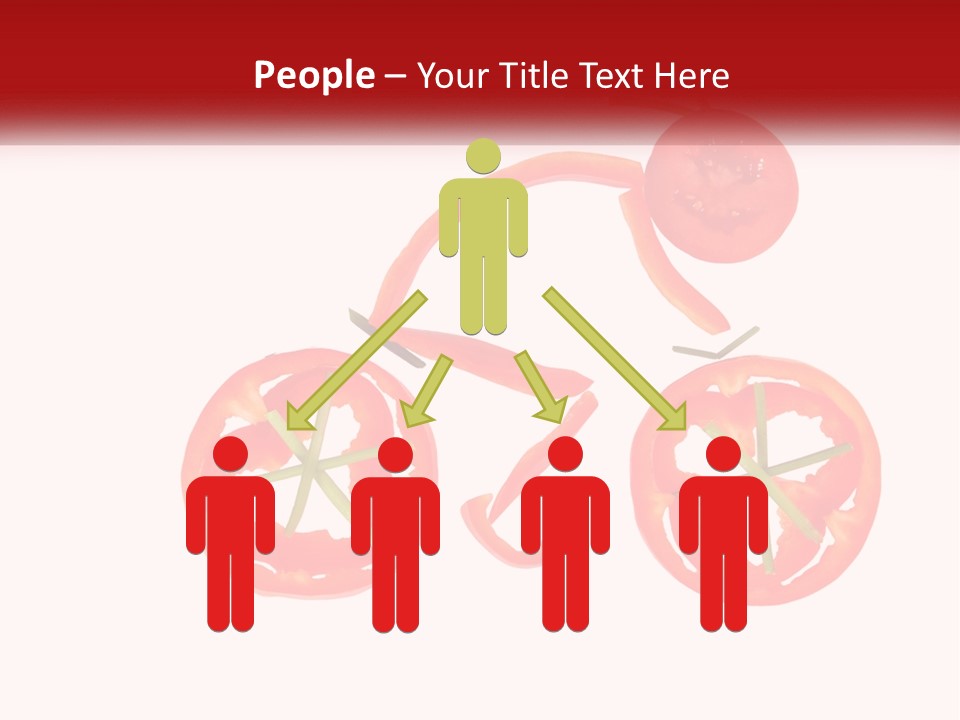 A Picture Of A Tomato And A Slice Of Tomato On A White Background PowerPoint Template